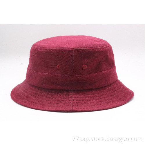 custom color plain cotton bucket hat fashion headwear summer bucket cap